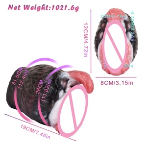 GEEBA Monster Bear Pussy Male <b>Masturbator</b> for Big Penis Massage Pocket Pussy Flexible Vagina Silicone Vaginal Artificial Vagina - Product Image 2