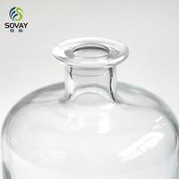 100ml 250ml 375ml 500ml Vodka Spirits Gin Rhum Tequila Bouteille en verre vide clair pour liqueur de vin avec liège