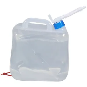 접이식 접이식 투명 물 저장 가방 자동차 컨테이너 물 캐리어 20L 캠핑 기어 PVC 야외 접이식 물 가방