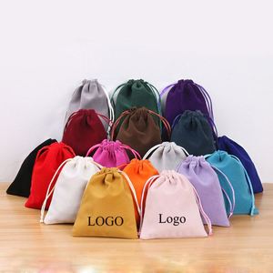 Wholesale 15*20cm <b>Wedding</b> <b>Favour</b> <b>Bag</b> Large Drawstring Pouch Velvet Drawstring Cosmetic Dust <b>Bags</b> - Product Image 3