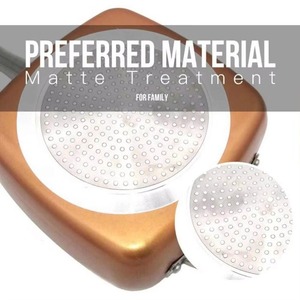 Đồng Đỏ nồi vuông đặt không dính gốm chảo với nắp hấp súp nồi bếp rang hầm đồ nấu nướng - Product Image 6