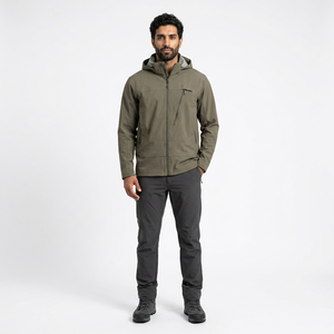 Chaqueta de Esquí para Hombre OEMODM, 100% Algodón, Impermeable, Cortavientos, con Cuello Alto y Capucha, para Deportes de Nieve en Otoño - Product Image 1
