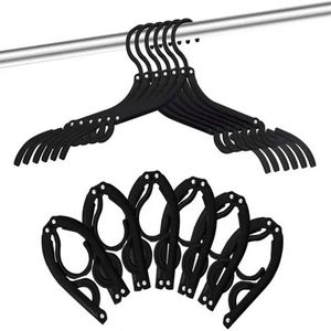 Travel Clothes Hangers Portable Lightweight Folding Clothes Non-Slip Folding Hangers Drying Rack Travel Access - Product Image 6