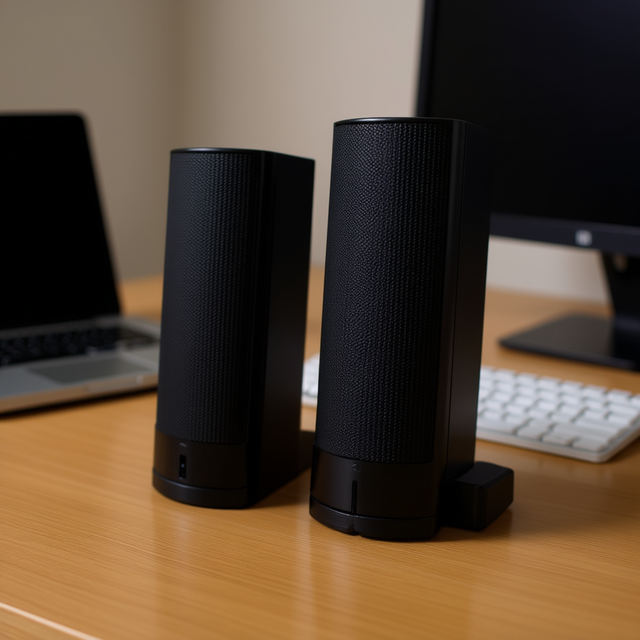 SUNING Computer Speaker Set Black 2.0 Stereo Full-Range Wired USB Powered Plastic 2 Speakers Desktop Audio System Pc Laptop