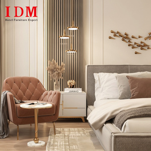 Juegos de Muebles de Dormitorio Modernos de Alta Calidad IDM, Estilo Contemporáneo de 5 Estrellas para Hoteles y Apartamentos, Hechos de Panel de Madera - Product Image 4