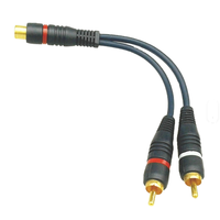 Neues Großhandels-Audioverteilerkabel für Damen- und Herrengeräte, Konverter für Lautsprecher, Goldkabel