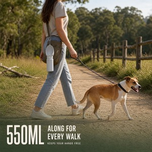 Portable Silicone Dog <b>Water</b> <b>Bottle</b> 550ml Pet Travel Drinking Cup Outdoor Walking Drinking Bowl - Product Image 6