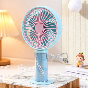 Ventilateur portable de mode, moteur DC 5W, batterie rechargeable, pliable, autonomie de 4 à 6 heures, cadeau de bureau - Product Image 2