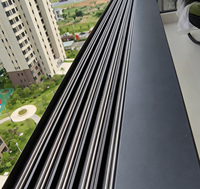 NFRC Apartment-Doppelt verglastes, dreifach isoliertes Aluminium-Schiebefenster mit Moskitonetz