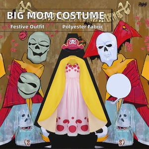Femme Big Mom Anime Charlotte Linlin Cosplay Costume AOKG-008-22 avec des robes élégantes pour Halloween - Product Image 3