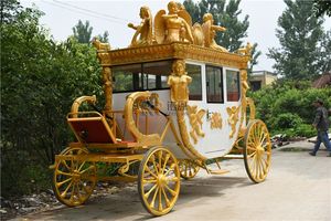 Remorques de charrette royale électrique à chevaux avec châssis en acier et capacité de charge maximale de 400 kg pour le tourisme et les occasions spéciales - Product Image 5