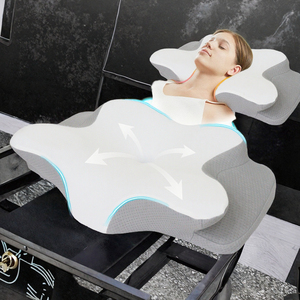 Thân thiện với môi cao cấp bộ nhớ bọt giường gối nhanh chóng vận chuyển Ergonomic thiết kế cong thoáng khí dệt kim gối hiện đại cho cổ - Product Image 6