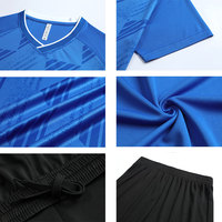 Personnalisez les maillots de football pour hommes en ligne, conception gratuite, entièrement personnalisés, 100% polyester, écologiques, séchage rapide, respirants