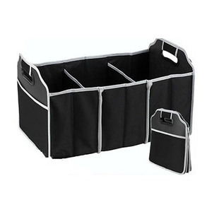 Caja de almacenamiento plegable para maletero de coche, organizador de tela no tejida gruesa, impermeable, con asas - Product Image 2