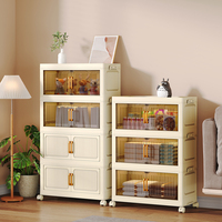 Armoire de rangement pliable de 50 cm avec roulettes, petite taille, organisateur de placard pour la famille