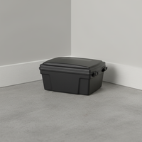 Station d'appât pour rats durable, noire, écologique, imperméable, réutilisable, design solide, boîte de piège à rongeurs, contrôle sûr en intérieur et en extérieur