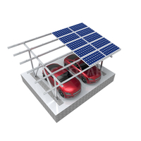 Abri de stationnement de voiture solaire étanche Pv Carports solaires en aluminium Structure de montage Abri de voiture pour panneau solaire