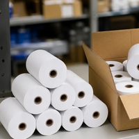 Rouleau de papier thermique sans BPA 80 mm 57 mm pour impression de reçus de point de vente, papier thermique en gros, rouleau de papier pour imprimante thermique