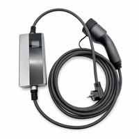 Nuevo Cable de Carga para Vehículos Eléctricos Tipo 2, 16A 32A Ajustable, Cargador Portátil con Pantalla LCD IP67, Enchufe UK Schuko AU para CEE, IEC 62752 7kW