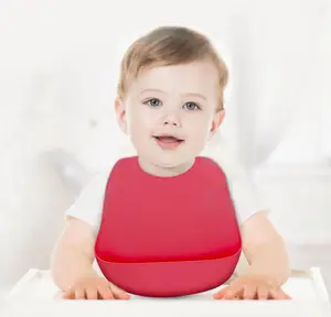 Bé Yếm Bán Buôn Tùy Chỉnh Cá Nhân Hoá Tốt Nhất Silicone Thực Phẩm Catcher Bib