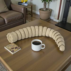 Vashine - Figura de Acción de Gusano de Cristal Flexible Impreso en 3D, Juguete de Gusano Espeluznante y Amenazante, Juguetes de Vermes, Decoración del Hogar - Product Image 4