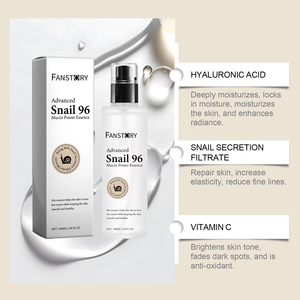 Nhà máy phổ biến bán buôn Hữu Cơ ốc tiết dịch Lọc axit hyaluronic làm mịn sửa chữa da sâu giữ ẩm huyết thanh trên khuôn mặt - Product Image 2