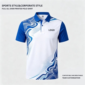 Camisetas Polo Personalizadas Unisex para Club, <span class=keywords><strong>de</strong></span> Algodón, con Impresión Completa Personalizada, <span class=keywords><strong>de</strong></span> Manga Corta, Uniformes Promocionales para Equipos - Product Image 1