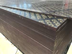 1220x2440mm 18mm <span class=keywords><strong>Film</strong></span> noir face contreplaqué Construction marine coffrage panneau phénolique eucalyptus/peuplier/pin noyau contreplaqué - Product Image 2