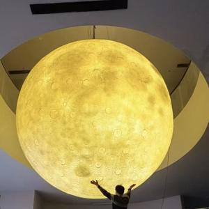 Luz De Luna grande personalizada, lámpara de pie de tierra, centro comercial, Hotel, lámpara de Júpiter, iluminación colgante de pantalla - Product Image 5