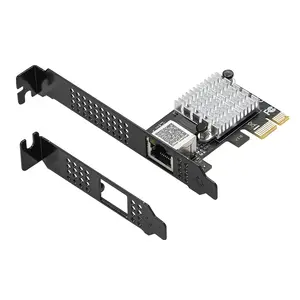 Сетевая карта PCIe 2,5g Ethernet, 1 порт 2500 Мбит/с, порт RJ45, чип Realtek 8125b, игровой Настольный Lan-сервер с низкопрофильным кронштейном