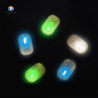 Clignotant passif Led NFC RFID autocollant d'étiquette d'ongle 13.56mhz puce NFC réinscriptible intégré Flash fort NFC lumière LED autocollant d'ongle