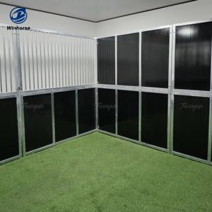 Painel de Divisão de Madeira Compensada para Estábulo de Cavalos com Estrutura de Aço Forte para Separação Confiável do Celeiro - Product Image 1