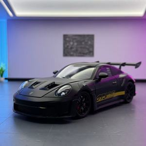 Modellini Auto in Scala 1:24 Porsche 911 GT3RS con Suono e Luci, Veicolo Fuoristrada Giocattolo a Retrocarica, Modello Decorativo in Metallo Pressofuso - Product Image 5