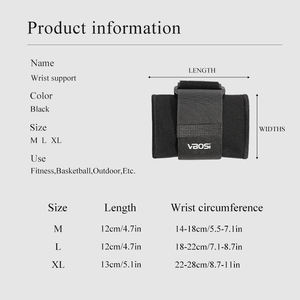 VBOSi 1538 CE FDA ISO неопреновый компрессионный ремешок для запястья регулируемый спортивный обертывание для женщин и мужчин фитнес работа Тяжелая атлетика - Product Image 6