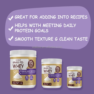 Proteína de Suero de Leche Natural con Sabor a Vainilla, 25 g de Proteína por Porción, con BCAA y Glutamina para la Recuperación Post-Entrenamiento, Suplemento <span class=keywords><strong>Sin</strong></span> Azúcar - Product Image 2