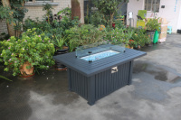 Table de foyer rectangulaire de 52 "x 35"/mobilier d'extérieur/foyer au gaz propane