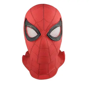 Halloween Promotional Item Party Scary Halloween Props Spiderman Latex Mask Rubber Mask For Masquerade Accessories