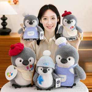 Sombrero personalizado de alta calidad, pingüino, juguetes suaves, travestismo, pingüino, animales marinos, venta al por mayor, pingüino realista, juguetes de peluche - Product Image 4