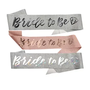 Bruid Om Sjerp Met Glitter Letters Witte Sjerp Voor Vrouwen Bruiloft Sjerp Vrijgezellenfeest Decoraties Vrijgezellenfeest Gunsten