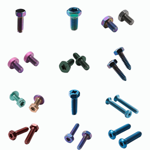 Hot Selling Customized Anodized Colored <strong>Titanium</strong> Alloy <strong>Screws</strong> M3 M4 M5 M6 M7 M8 M10 for Motorcycle Industry - Product Image 1