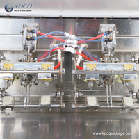 Machine d'emballage verticale semi-automatique KOCO à prix d'usine pour le remplissage et la fermeture de sachets de liquides, boissons, aliments, jus, gelées et lait