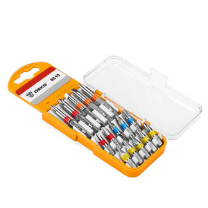 Para <span class=keywords><strong>DEKO</strong></span>, 15 Uds., Juego de puntas de destornillador de grado DIY, herramientas manuales con acabado cromado - Product Image 1