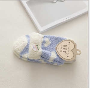 2019 New Winter Women's Thick 100% <strong>Wool</strong> Knitted Striped Sleep <strong>Socks</strong> Keep Warm - Product Image 3