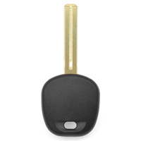 Coque de clé vierge non coupée TOY48 pour remplacement de clés de véhicule, boîtier de clé de voiture avec transpondeur, pièces de rechange universelles pour clés de voiture, sans logo