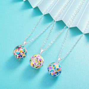 Colorido al por mayor <span class=keywords><strong>de</strong></span> las mujeres mexicano timbre llamadores <span class=keywords><strong>de</strong></span> Ángel llamada bolas armonía collar - Product Image 2