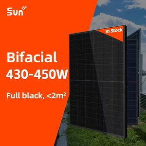 Panneau solaire bifacial Sunplus 430 450W entièrement noir en stock - Product Image 1