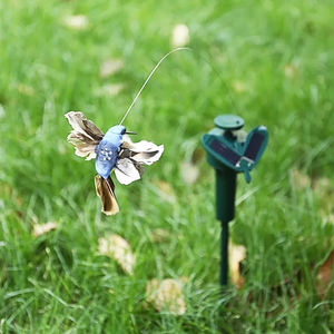 Decoração Gramado Paisagem Enfeites Beija-flor Poder Vibração Dança Mosca Fluttering Solar Jardim Quintal Borboleta Decoração Estaca - Product Image 3
