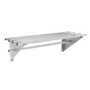 T2G NSF Certified Commercial <b>Stainless</b> <b>Steel</b> Wall Mounted <b>Shelves</b> with Backsplash and Brackets Sliver Color - Product Image 1