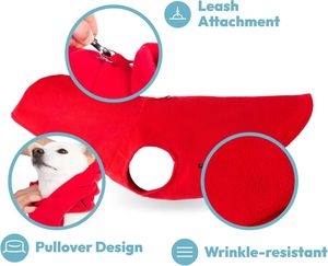 Low MOQ Wholesale Price Pets <b>Clothes</b> Solid Color <b>Dogs</b> <b>Clothes</b> Luxury Custom Red Color <b>Dog</b> Fashion Hoodies Lightweight Breathable - Product Image 4