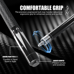 Chất lượng cao 1/2 Maple hồ bơi <span class=keywords><strong>Cue</strong></span> Stick-Bền tip13mm độc đáo Irish Twist mông thiết kế, hoàn hảo cho người mới bắt đầu & bất kỳ đị<span class=keywords><strong>a</strong></span> điểm - Product Image 5